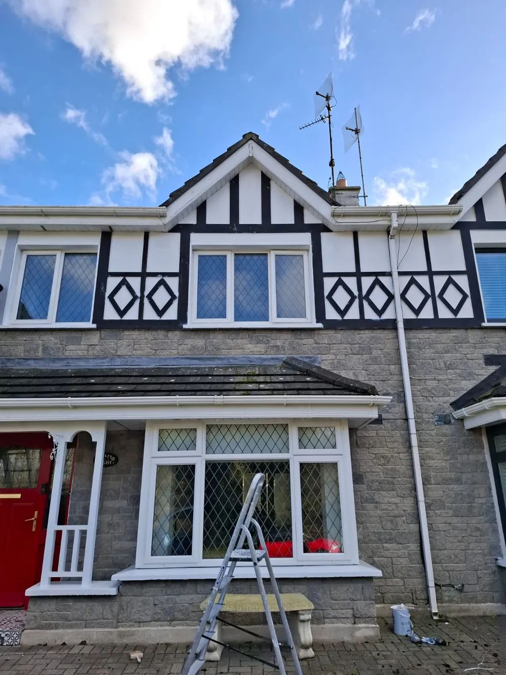 Freshly painted suburban house exterior in Howth, Dublin