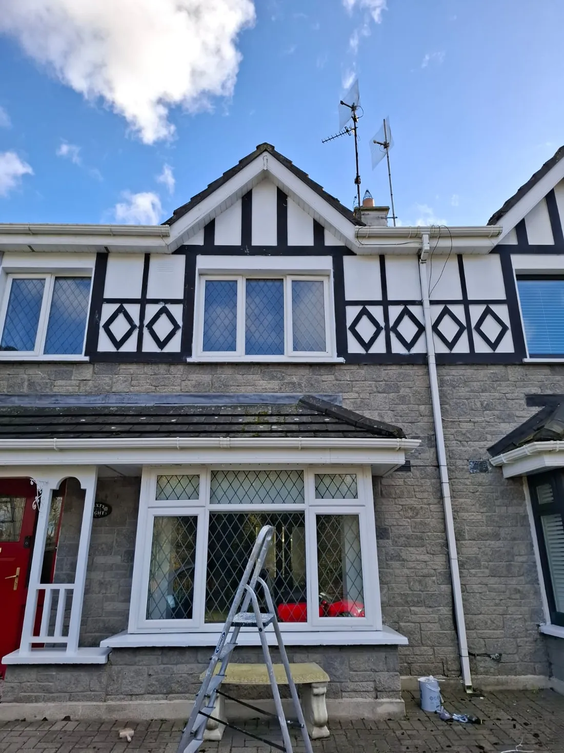 Smartly painted house exterior in Dublin