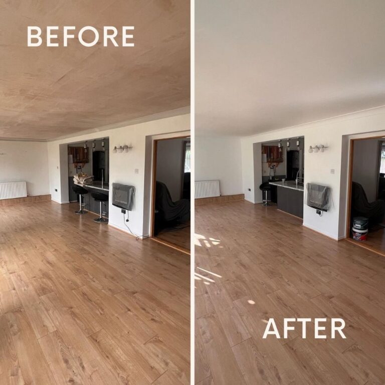 Before after room painted dublin