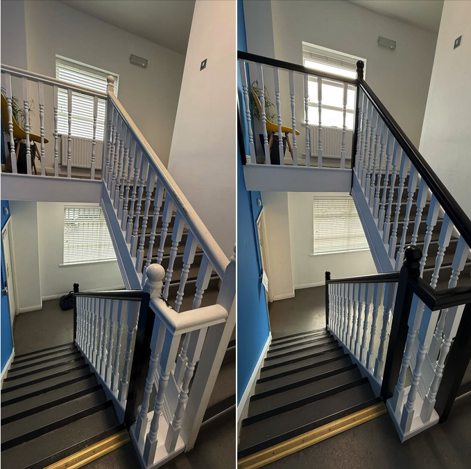 before and after painting