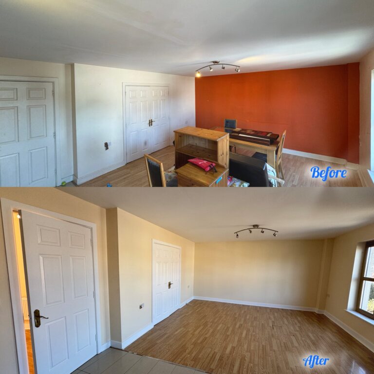 before and after room painted